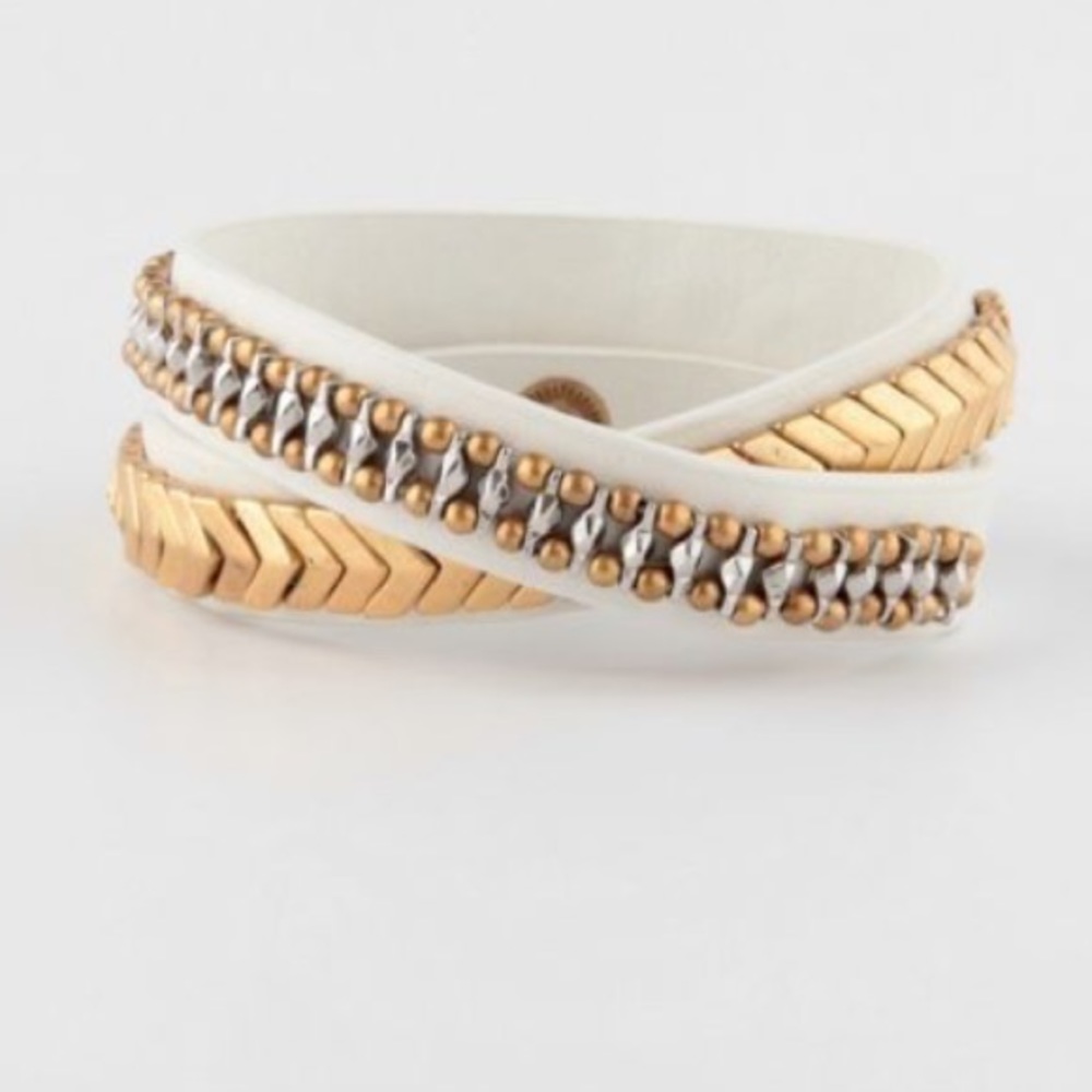 Stella & Dot Gilded Path Double Wrap Bracelet